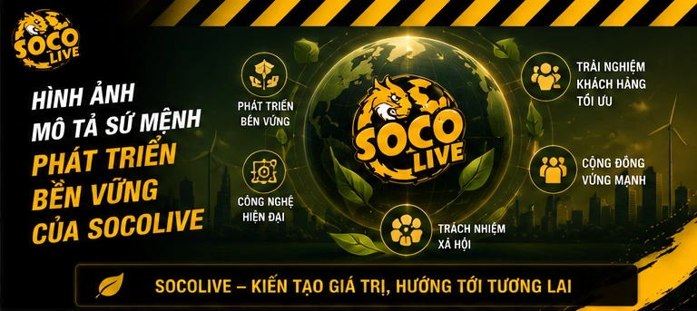 Hình ảnh mô tả sứ mệnh phát triển bền vững của Socolive